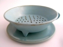 Blue large colander