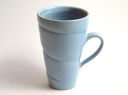 Blue spiral mug
