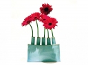 Blue liner vase